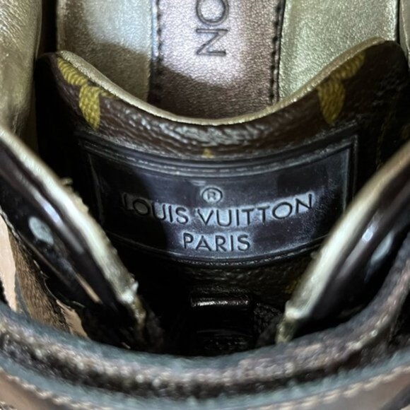 Authentic Louis Vuitton Sneakers Monogram Shoes Women Size EU 36.5 - Picture 8 of 16